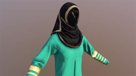 Full Clothes Hijab Ensemble .